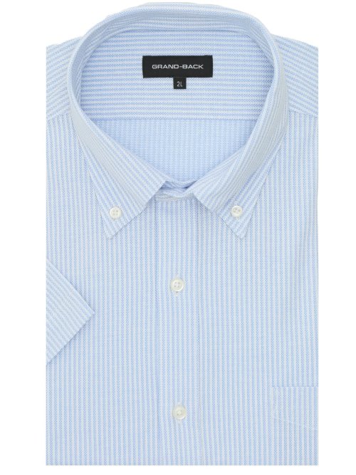 【大きいサイズ】グランバック/GRAND-BACK Biz アルティマ ボタンダウン 半袖 ビズシャツ