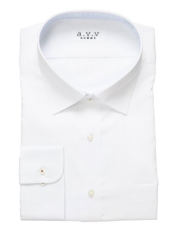 【大きいサイズ】アー・ヴェ・ヴェ/a.v.v 形態安定 セミワイドカラー長袖シャツ