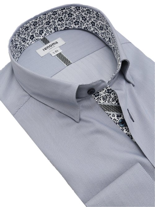 【大きいサイズ】レノマオム/renoma HOMME 形態安定 ショートレギュラーカラースナップダウン長袖シャツ