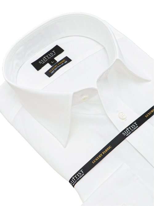 超長綿140三子糸 スタンダードフィット セミワイドカラー長袖シャツ