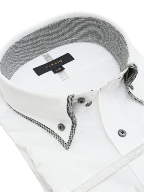 形態安定 スタンダードフィット ドゥエボタンダウン長袖シャツ