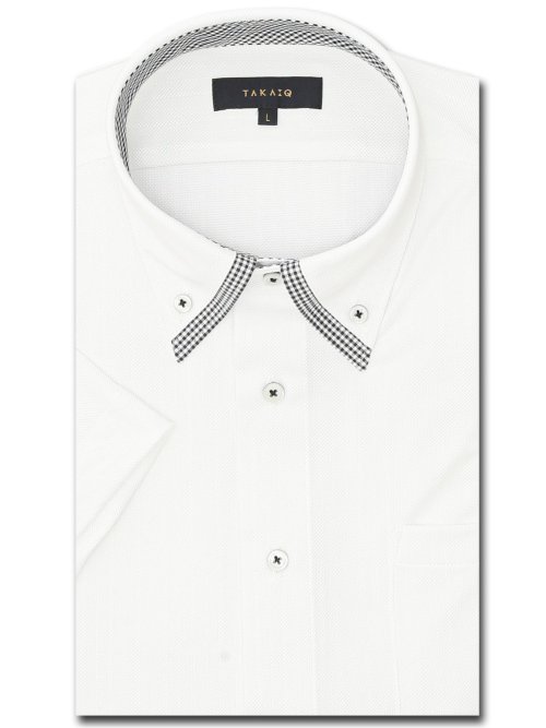 クールパス スタンダードフィット ボタンダウン半袖ニットシャツ