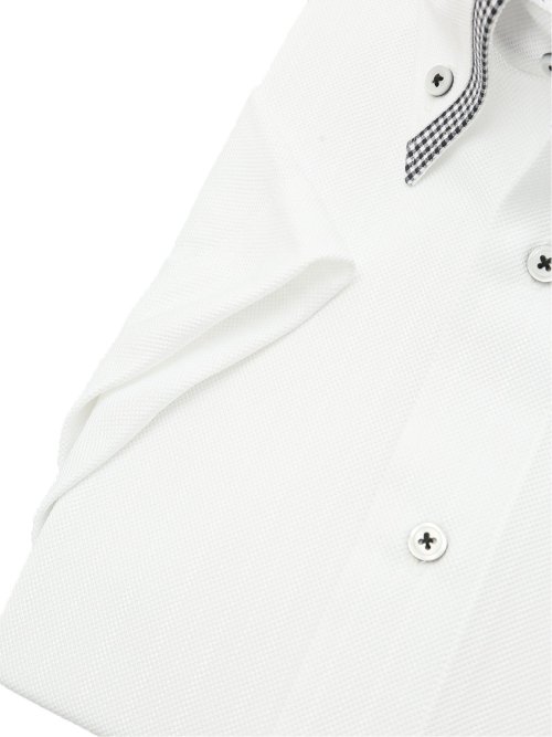 クールパス スタンダードフィット ボタンダウン半袖ニットシャツ