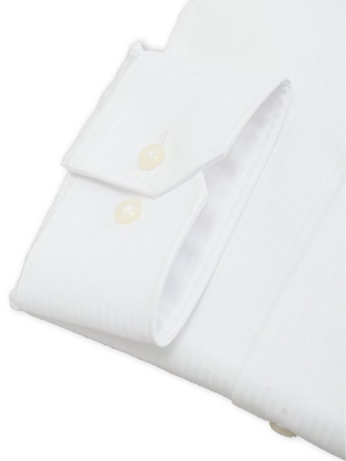 イージーアイロン NEWスタンダードフィット ショートワイドカラー長袖シャツ