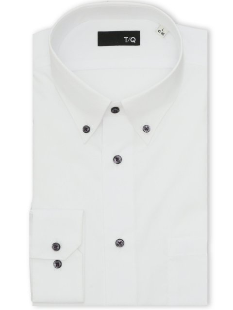 イージーアイロン NEWスタンダードフィット ショートボタンダウン長袖シャツ