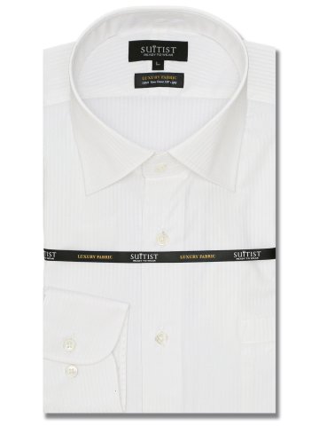 超長綿120双糸 スタンダードフィット ワイドカラー長袖シャツ