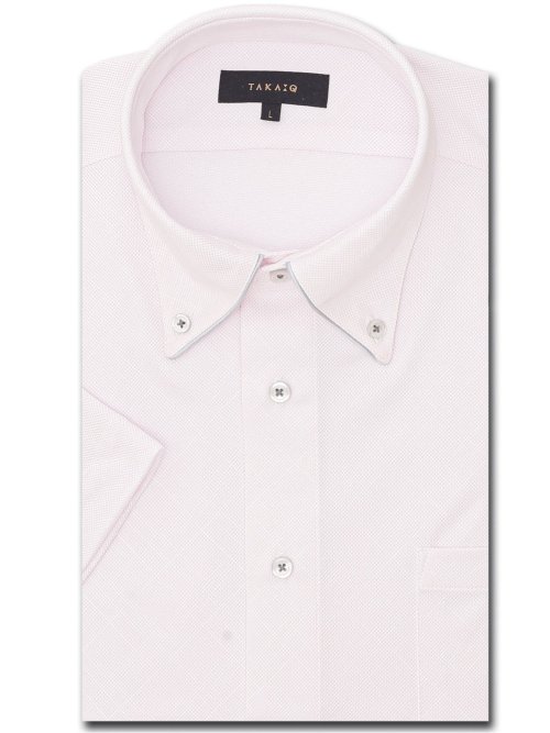 クールパス スタンダードフィット ボタンダウン半袖ニットシャツ