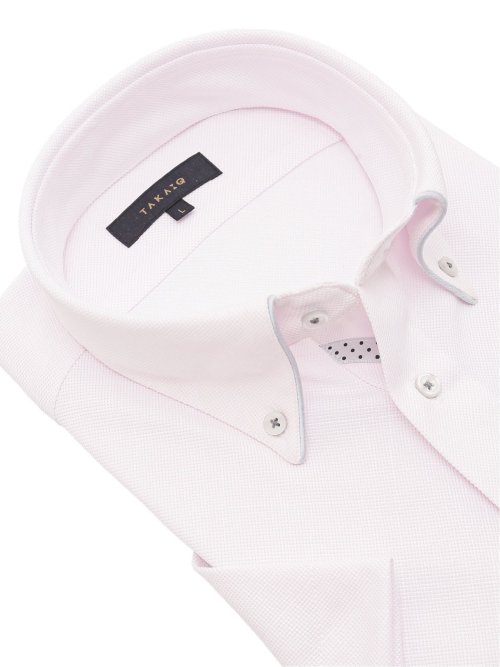 クールパス スタンダードフィット ボタンダウン半袖ニットシャツ