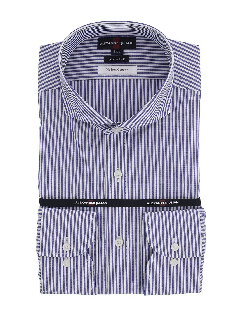 ノーアイロンストレッチ スリムフィット カッタウェイ長袖シャツ S 37 80 70青 ビジネス シャツ ブラウス Taka Q Online Shop タカキューオンラインショップ 公式通販
