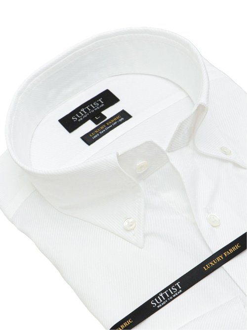 超長綿120双糸 スタンダードフィット ボタンダウン長袖シャツ