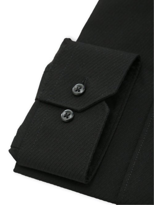 ノンアイロン NEWスタンダードフィット ショートワイドカラー長袖シャツ