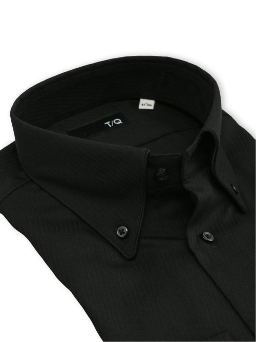 イージーアイロン NEWスタンダードフィット ショートワイドカラー長袖シャツ