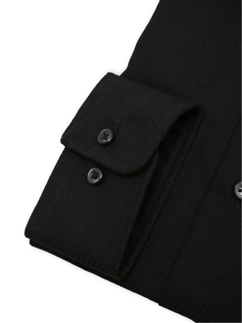 イージーアイロン NEWスタンダードフィット ショートワイドカラー長袖シャツ