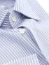 綿100%120双 スリムフィット ワイドカラー長袖シャツ