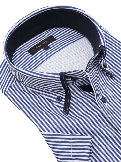 クールパス スタンダードフィット ボタンダウン半袖ニットシャツ