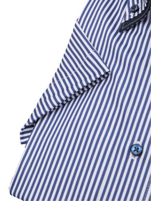 クールパス スタンダードフィット ボタンダウン半袖ニットシャツ