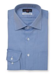 超長綿120双糸 スタンダードフィット ワイドカラー長袖シャツ