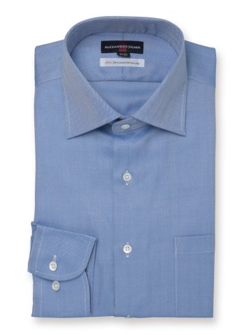 超長綿120双糸 スタンダードフィット ワイドカラー長袖シャツ