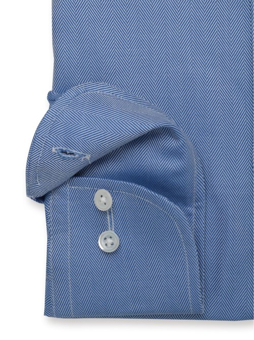 超長綿120双糸 スタンダードフィット ワイドカラー長袖シャツ