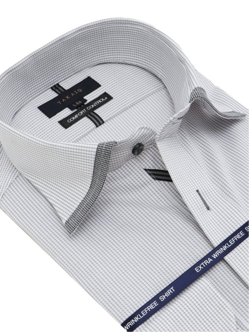 コンフォートコントロール・クロス スタンダードフィット ワイドカラー長袖シャツ