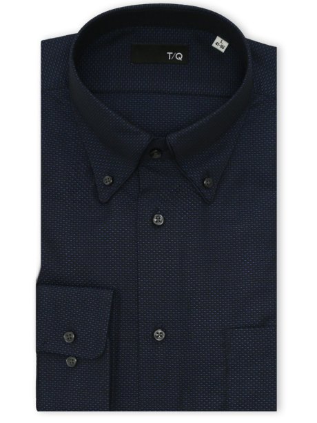 イージーアイロン NEWスタンダードフィット ワイドカラー長袖シャツ