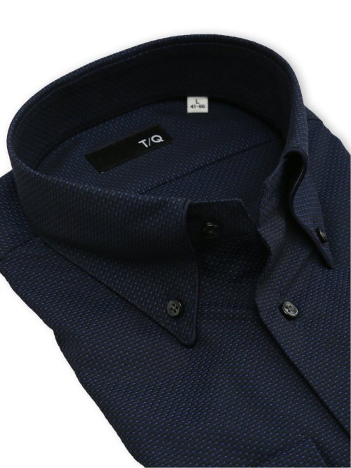 イージーアイロン NEWスタンダードフィット ワイドカラー長袖シャツ