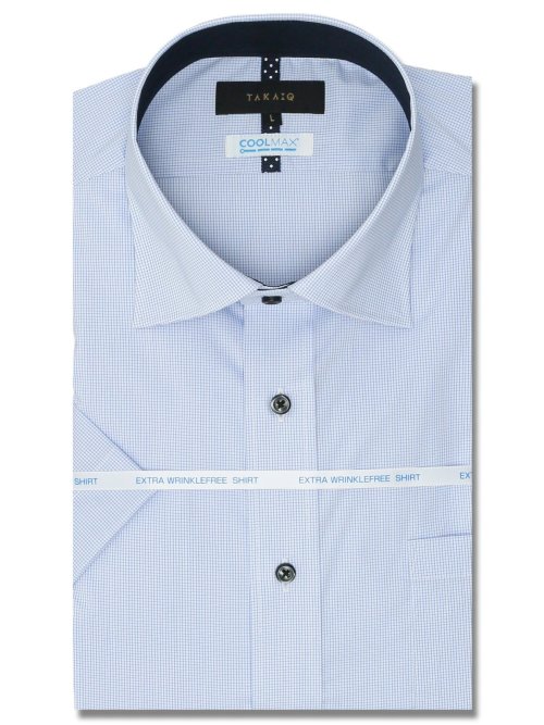 クールマックス+ストレッチ スタンダードフィット ワイドカラー半袖シャツ