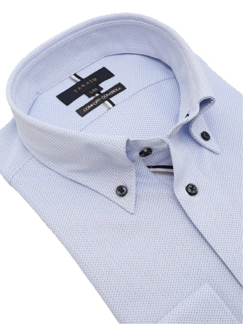 コンフォートコントロール スタンダードフィット ボタンダウン長袖ニットシャツ