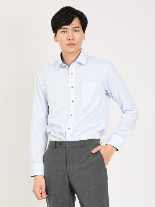 クールファクター スタンダードフィット ワイドカラー長袖シャツ