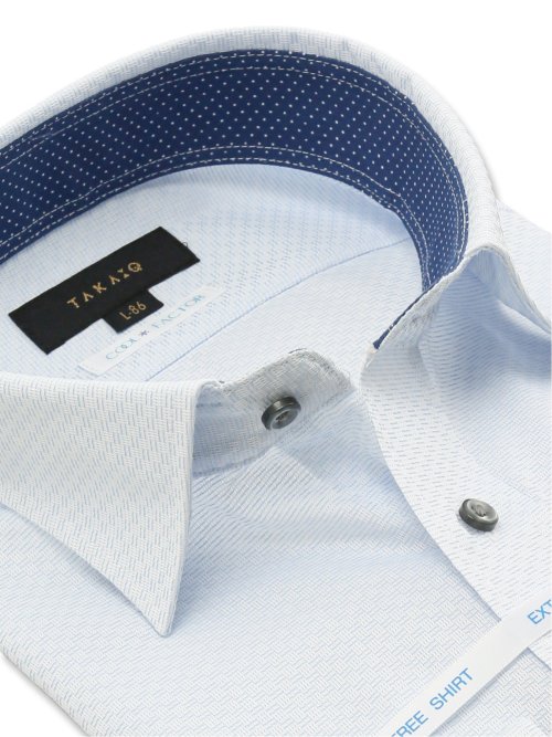 クールファクター スタンダードフィット ワイドカラー長袖シャツ