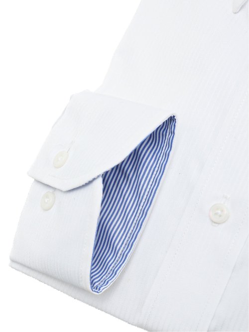 綿混双糸 形態安定 スタンダードフィット ボタンダウン長袖シャツ