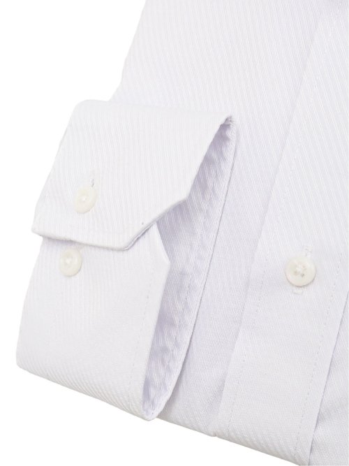 綿混双糸 形態安定 スタンダードフィット ワイドカラー長袖シャツ