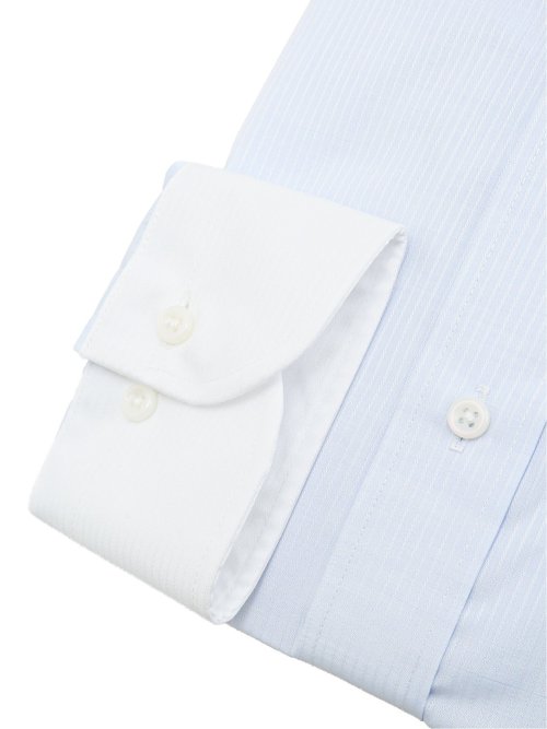 綿混双糸 形態安定 スタンダードフィット ボタンダウン長袖シャツ