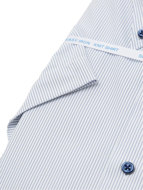 アイスカプセル スタンダードフィット ボタンダウン半袖ニットシャツ