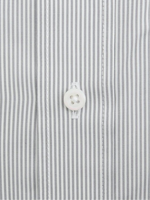 綿混双糸 形態安定 スタンダードフィット ワイドカラー長袖シャツ