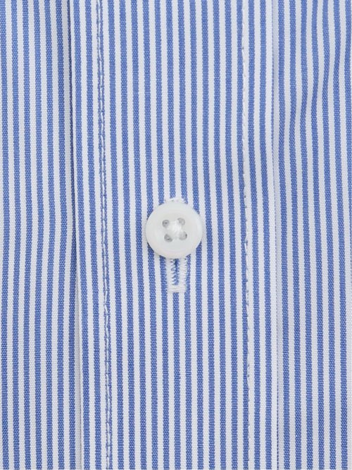 綿混双糸 形態安定 スタンダードフィット ボタンダウン長袖シャツ