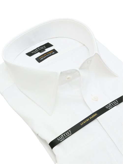 超長綿140三子糸 スタンダードフィット セミワイドカラー長袖シャツ