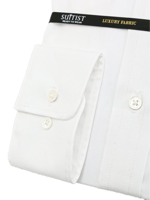 超長綿140三子糸 スタンダードフィット セミワイドカラー長袖シャツ