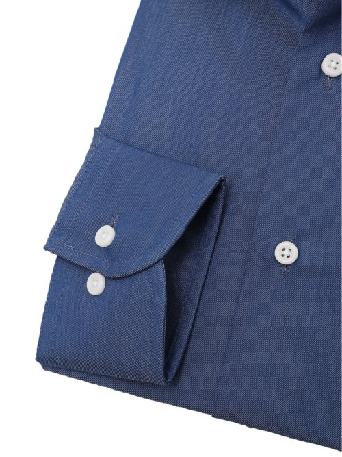 クールマックス スタンダードフィット ワイドカラー長袖シャツ