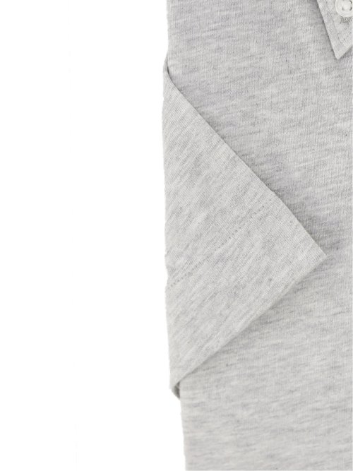 SHIRT-T スタンダードフィット ボタンダウン半袖ニットシャツ