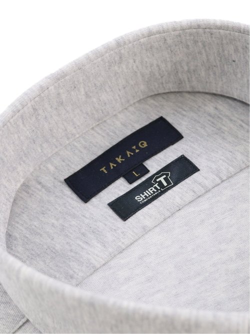 SHIRT-T スタンダードフィット ボタンダウン半袖ニットシャツ