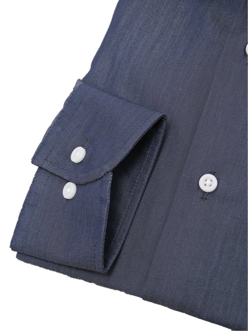 クールマックス スタンダードフィット ワイドカラー長袖シャツ