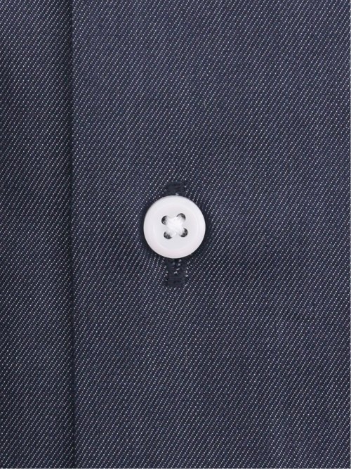 クールマックス スタンダードフィット ワイドカラー長袖シャツ