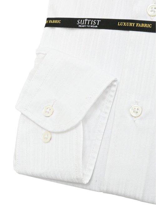 超長綿120双糸 スタンダードフィット ワイドカラー長袖シャツ
