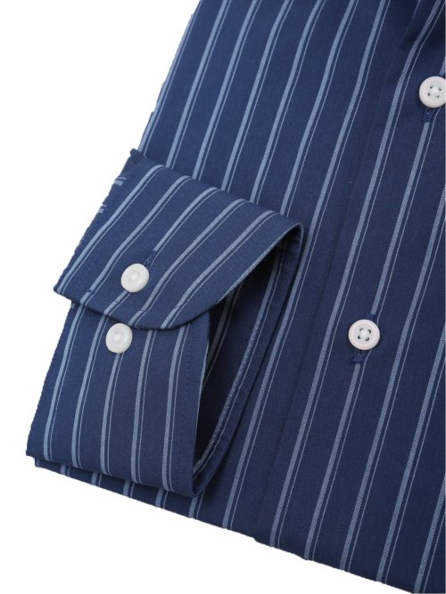 クールマックス スタンダードフィット カッタウェイ長袖シャツ