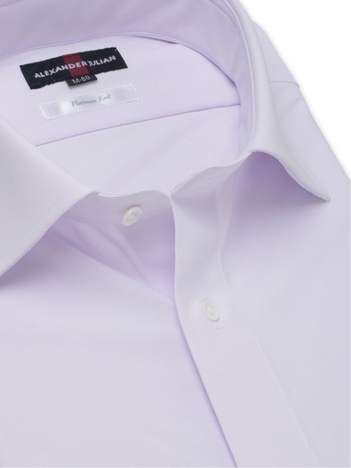 プラチナムニット スタンダードフィット ワイドカラー長袖シャツ