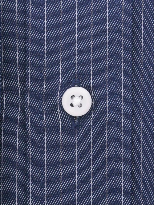 綿100% 形態安定 スタンダードフィット ボタンダウン長袖シャツ