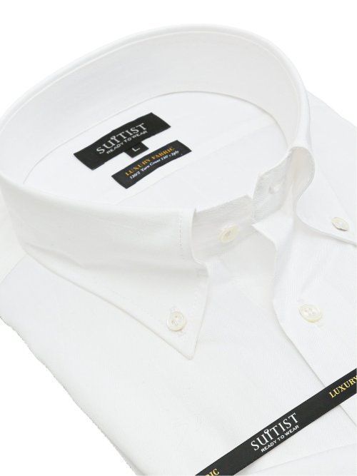 超長綿120双糸 スタンダードフィット ボタンダウン長袖シャツ