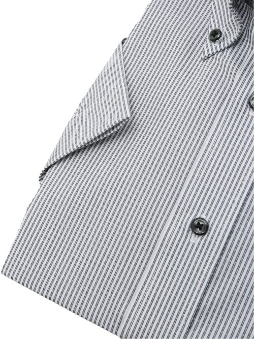 クールマックス+ストレッチ スタンダードフィット ボタンダウン半袖シャツ