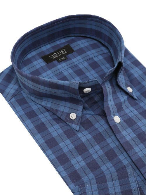 クールマックス スタンダードフィット ボタンダウン長袖シャツ